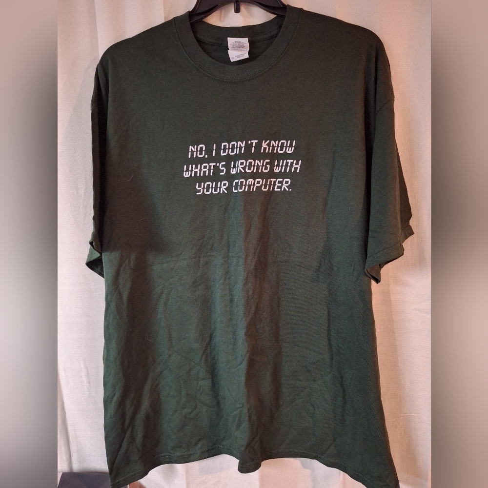 Gildan Green Short Sleeve Graphic Tee Crew Neck